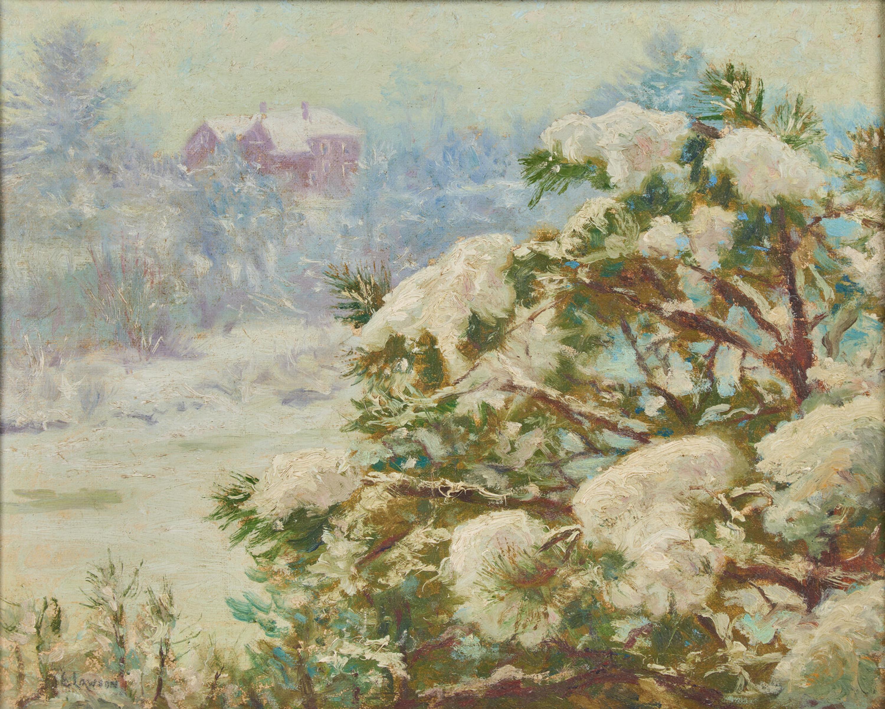 Ernest Lawson (American, 1873-1939) — The Quiet Winter