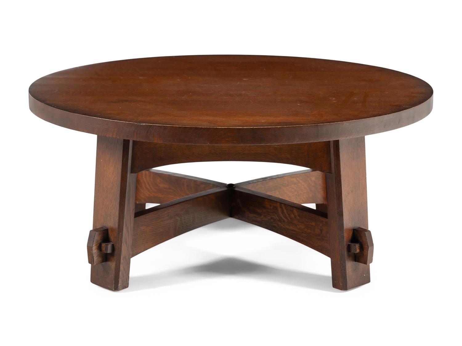 Arts and Crafts Style Oak Low Table