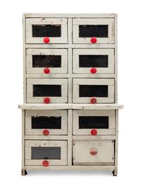 An American Painted Diminutive Cabinet