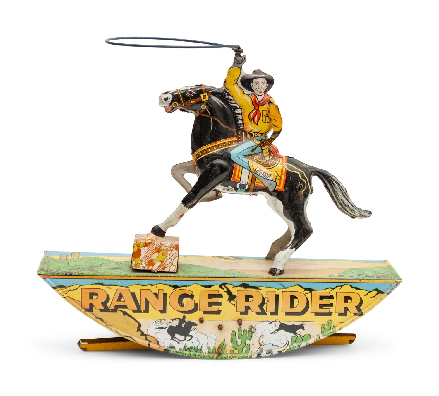 Marx Tin Lithograph Range Rider Toy