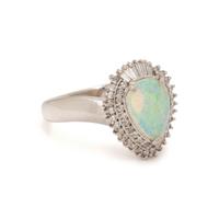 OPAL AND DIAMOND RING