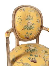 A Pair of Louis XVI Painted Fauteuils