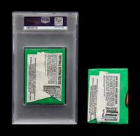 A Sealed Unopened Pack of 1974 Topps Football Cards (PSA 7 NM) and an Ungraded 2 Card Fun Pack