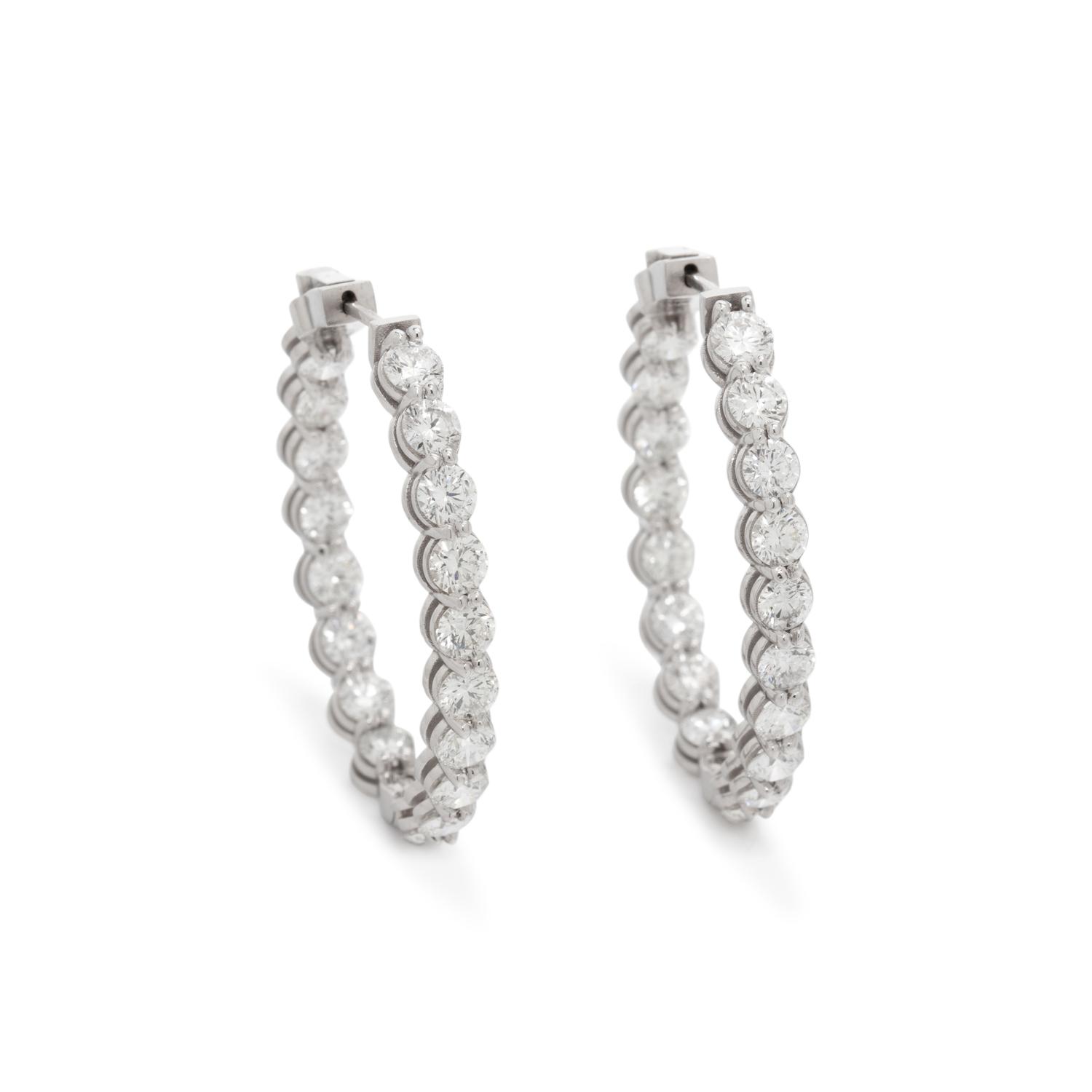 DIAMOND HOOP EARRINGS
