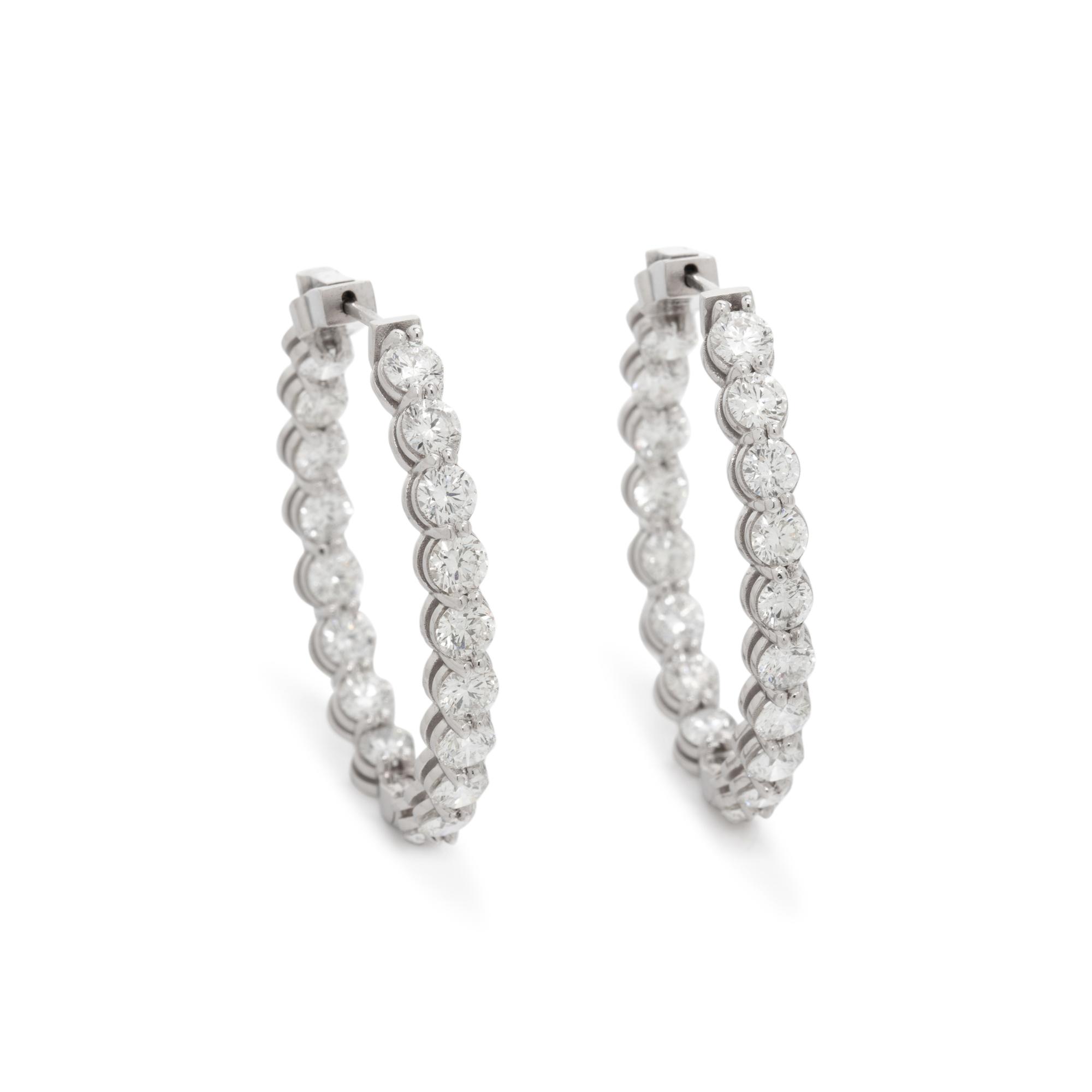 DIAMOND HOOP EARRINGS