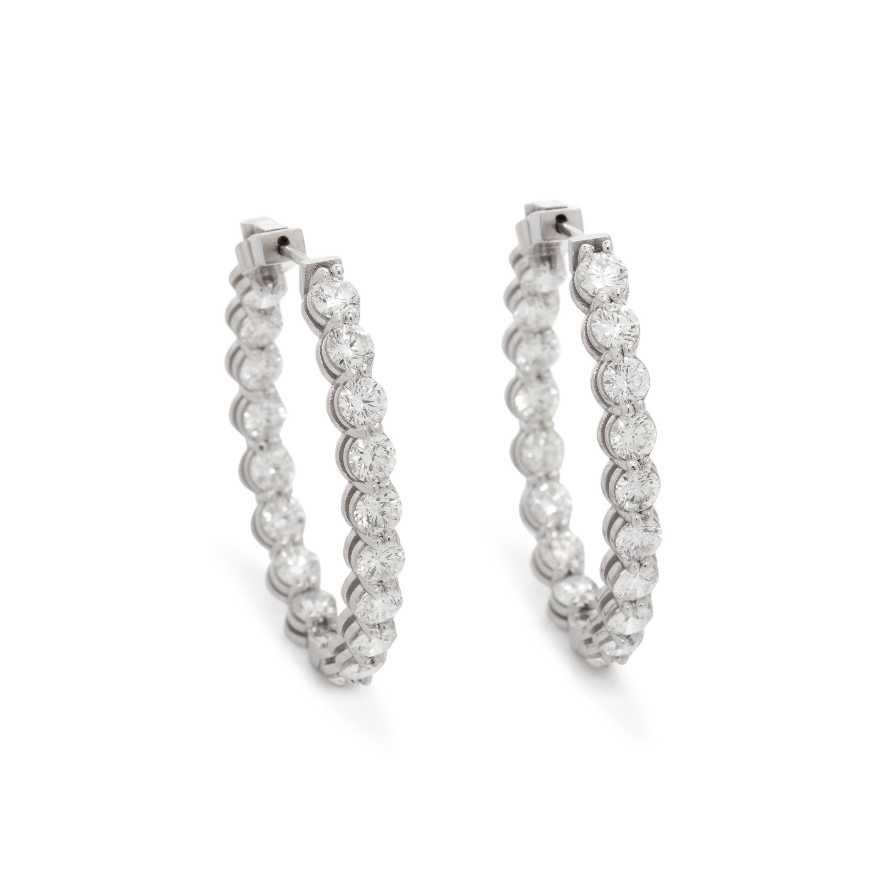 DIAMOND HOOP EARRINGS