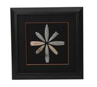 Six Framed Groups of Arrowheads Height 13 1/2 x width 13 1/2 inches (each)