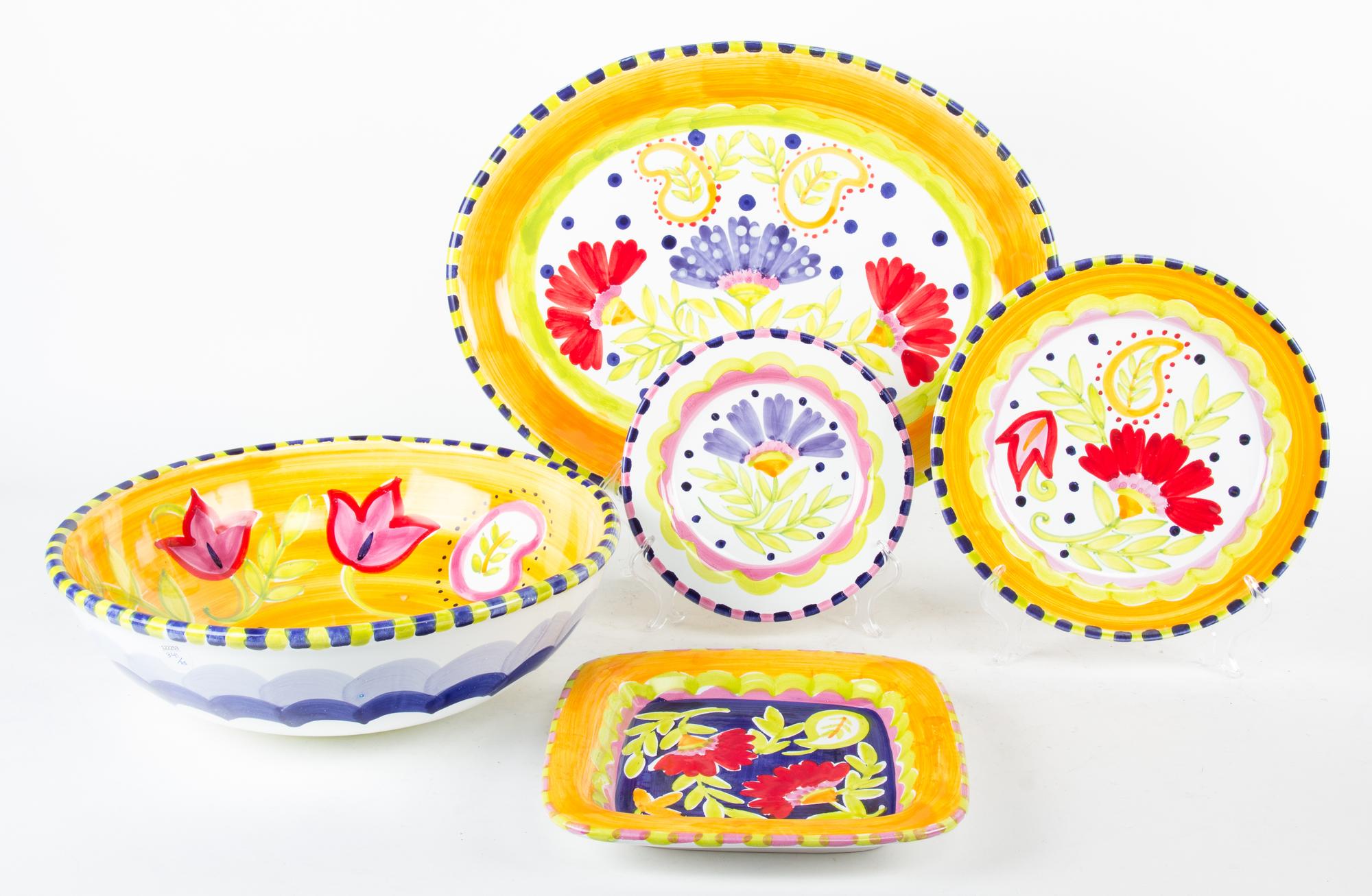 An Assembled Set of Susan Sargent Present Tense Pottery Ware