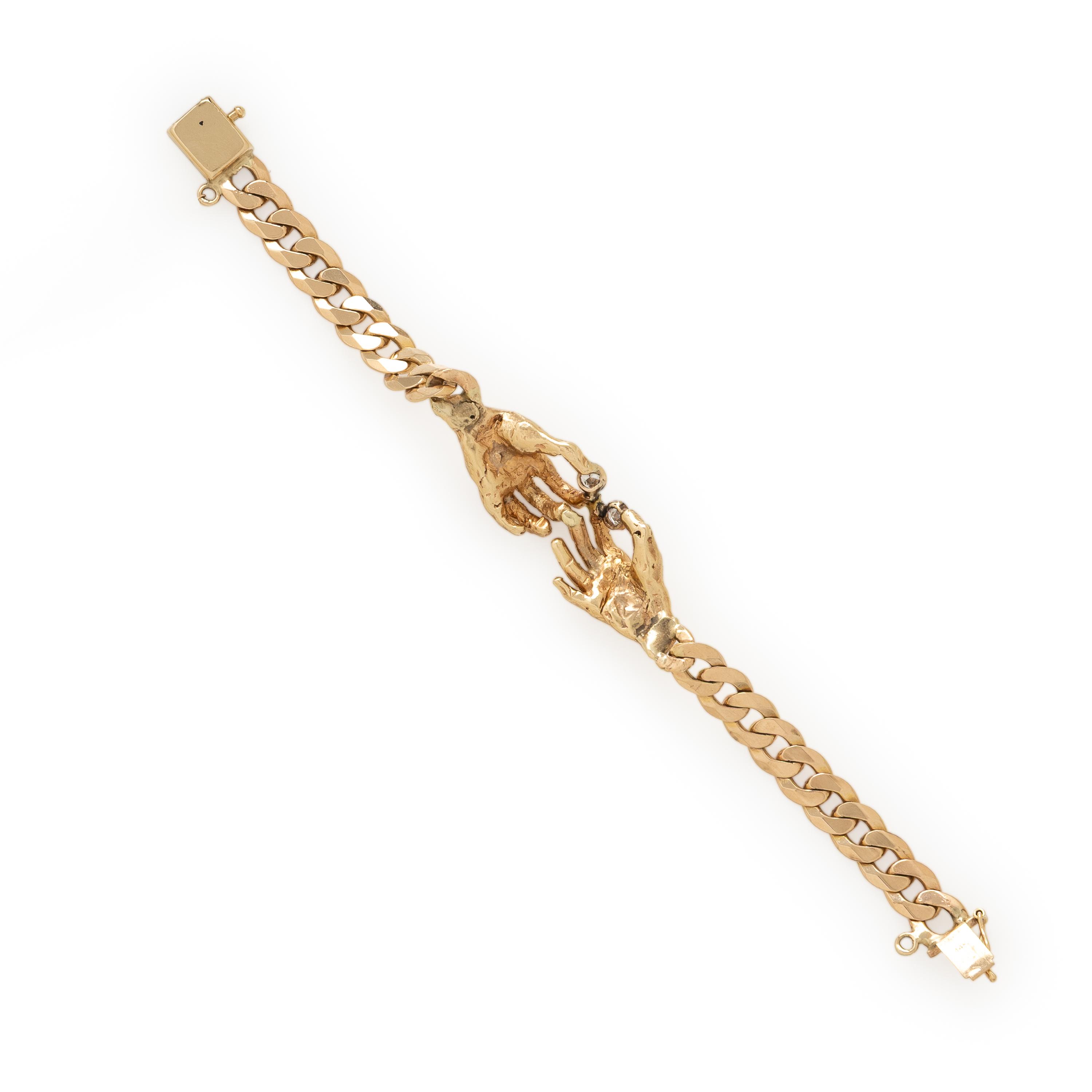 Yellow Gold and Diamond Bracelet