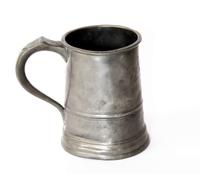 English pewter cann ciirca 1800