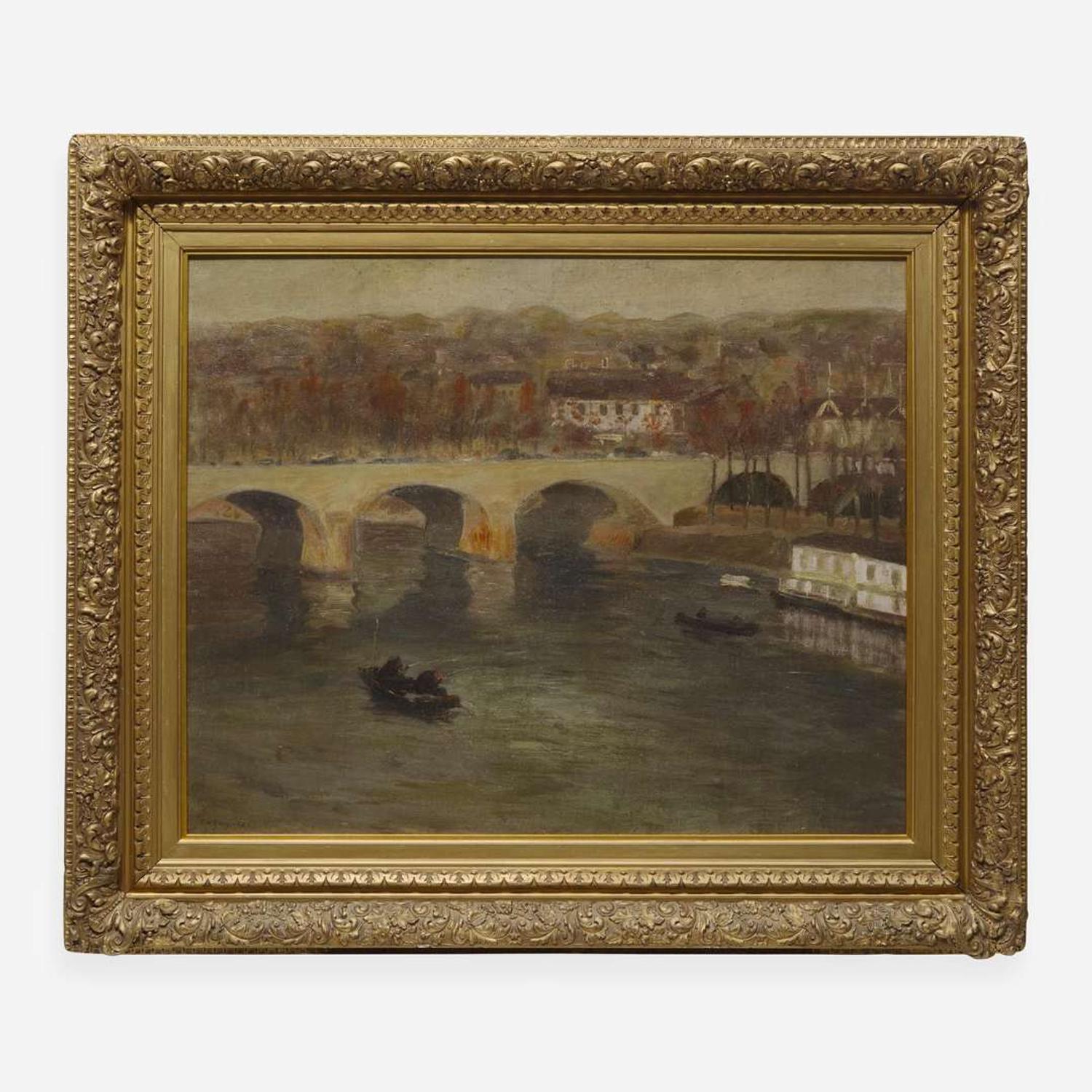 Edward Willis Redfield (American, 1869–1965) Le Pont à Charenton