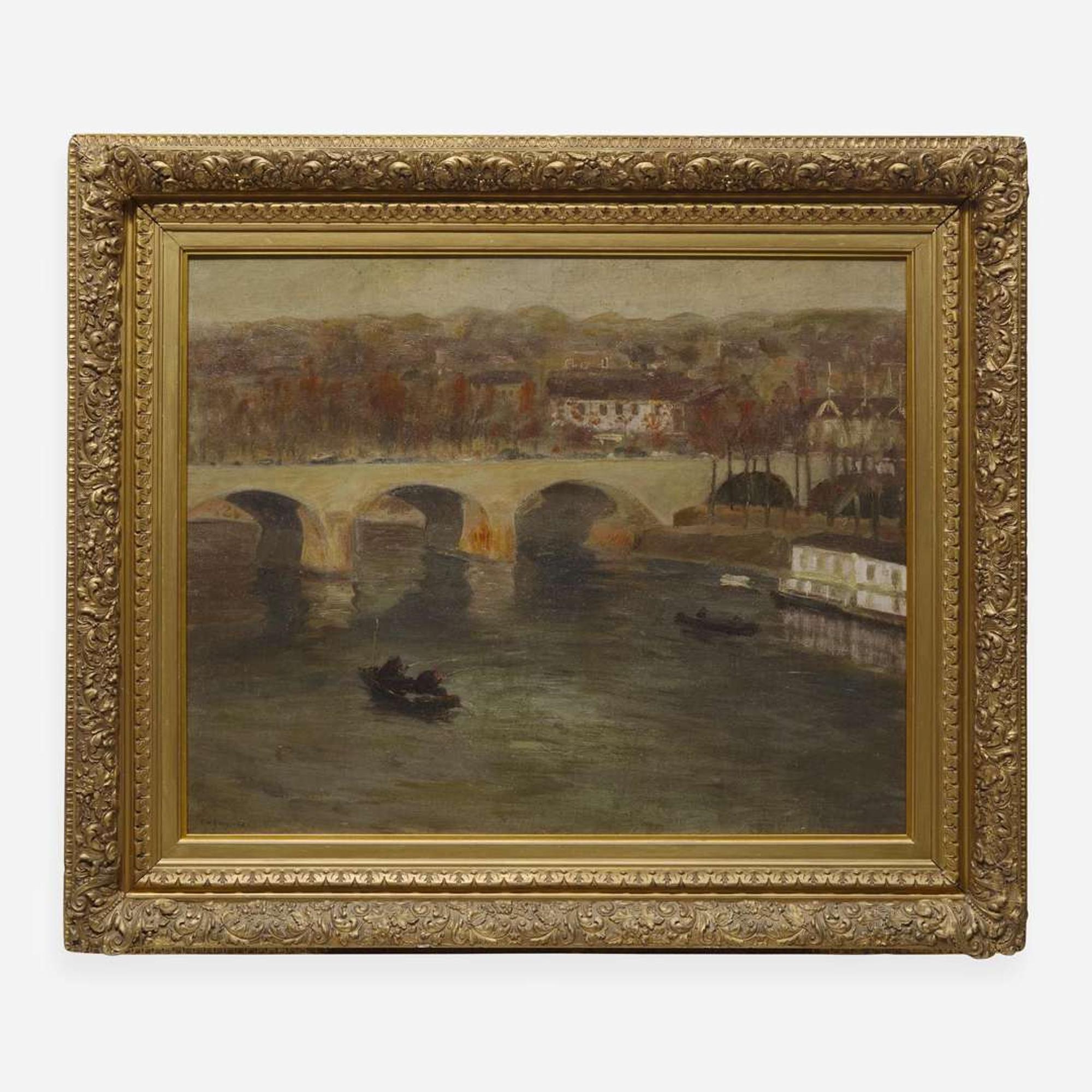 Edward Willis Redfield (American, 1869–1965) Le Pont à Charenton