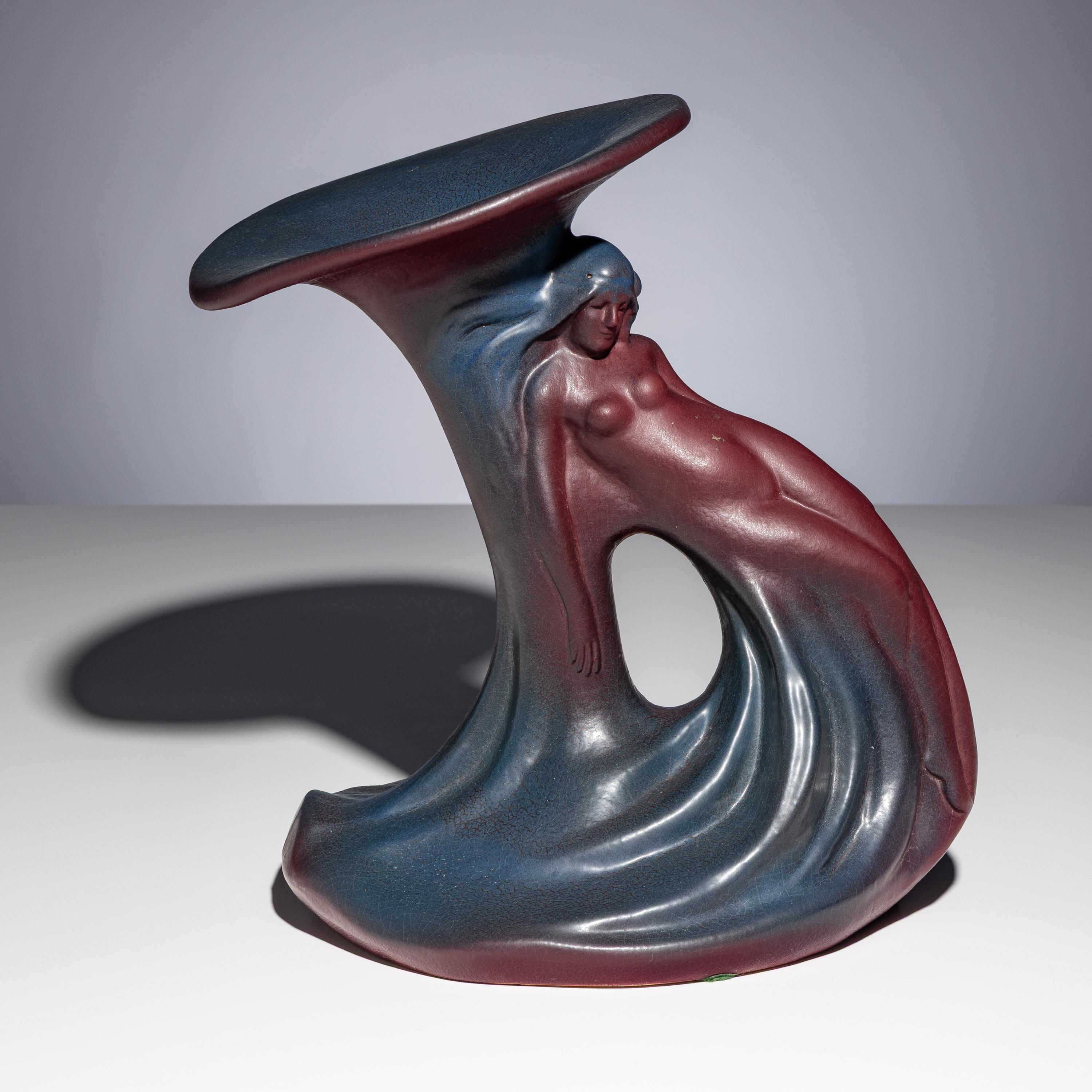 Artus Van Briggle for Van Briggle Pottery (American, 1869–1904) — Lady of the Lily Vase