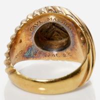 An 18K Yellow Gold Bvlgari Ancient Coin Ring Monete c.1970