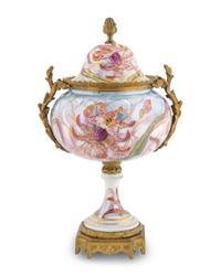 A Sevres Style Gilt-Bronze-Mounted Porcelain Vase and Cover — SIGNED HETE, EARLY 20TH CENTURY