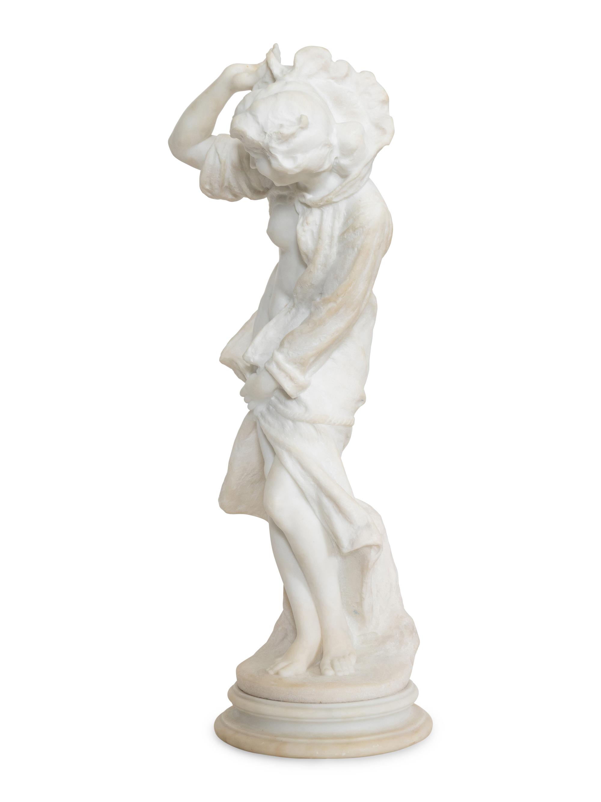 Figure of a Nude Maiden in a Windblown Cape