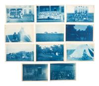 [NATIVE AMERICANS]. A collection of 73 silver gelatin and cyanotype photographs of Southern Plains Indians, several identified or credited to Bureau of Indian Affairs Dr. Ferdinand Shoemaker. Ca 1890s-early 1900s.