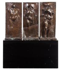 Triptych I: Emerging Figure I, II and III
