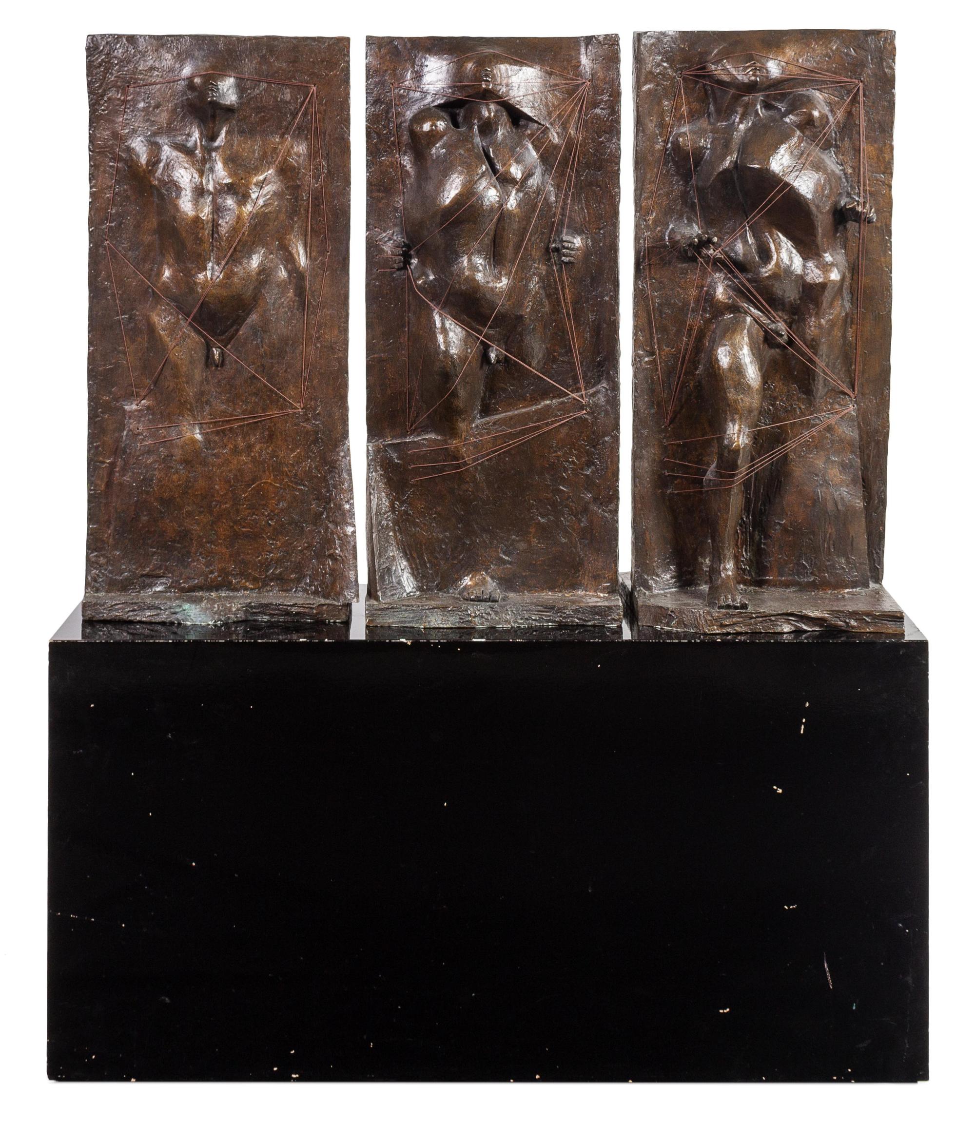Triptych I: Emerging Figure I, II and III