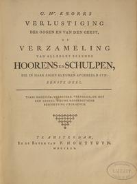 [Natural History] Knorr, Georg Wolfgang. Verlustiging der oogen en van den geest, of Verzameling van allerley bekende Hoorens en Schulpen...