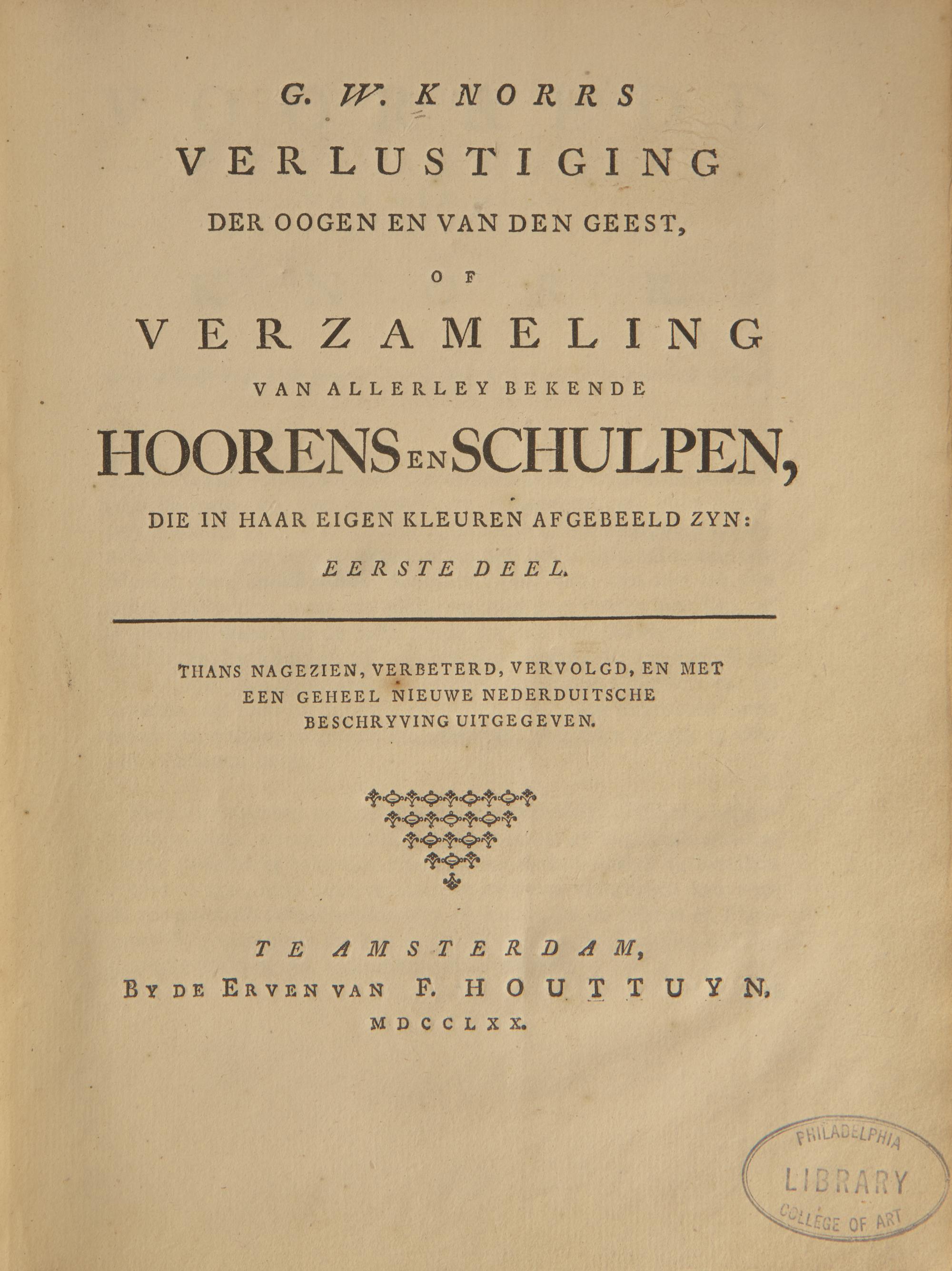 [Natural History] Knorr, Georg Wolfgang. Verlustiging der oogen en van den geest, of Verzameling van allerley bekende Hoorens en Schulpen...