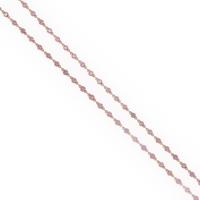 Pink Sapphire, Diamond, and Rose Gold Heart Pendant Station Necklace