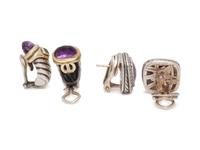 DAVID YURMAN, COLLECTION OF STERLING SILVER AND AMETHYST JEWELRY