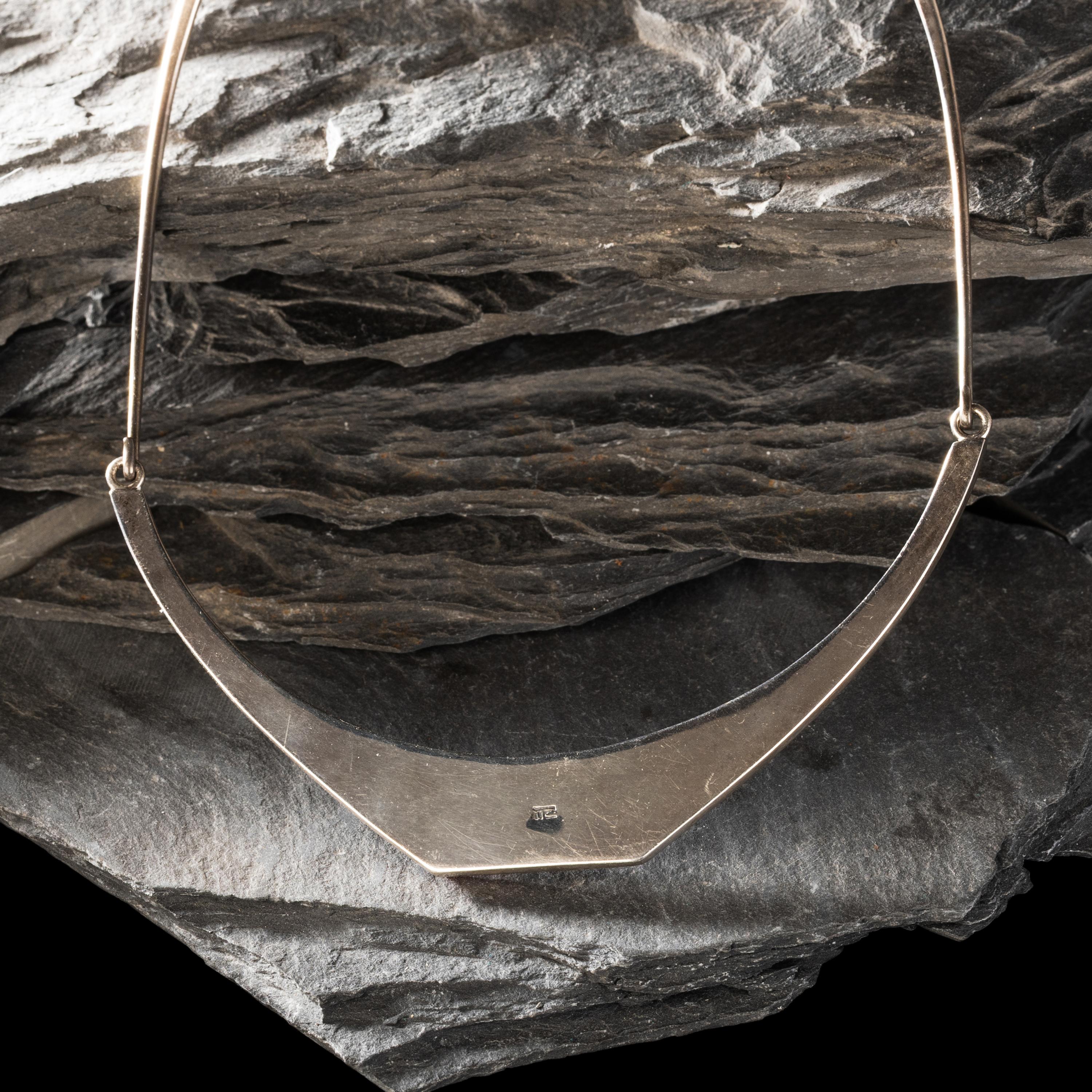 Richard Chavez (San Felipe, b. 1949) — Silver and Multi-stone Inlay Collar Necklace