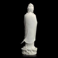A Chinese blanc de Chine figure of Guanyin 白瓷观音像