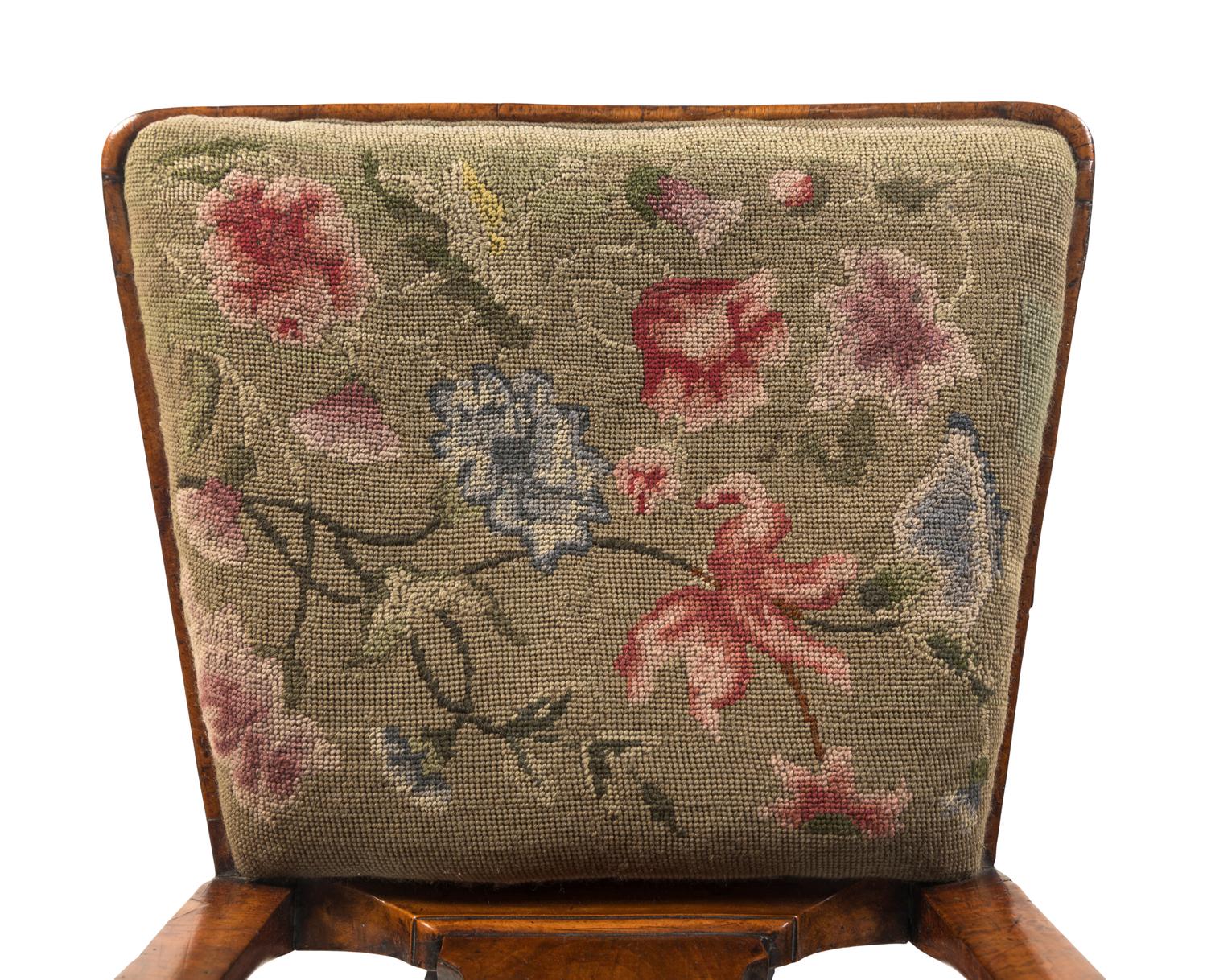 A George I Walnut and Beechwood Side Chair