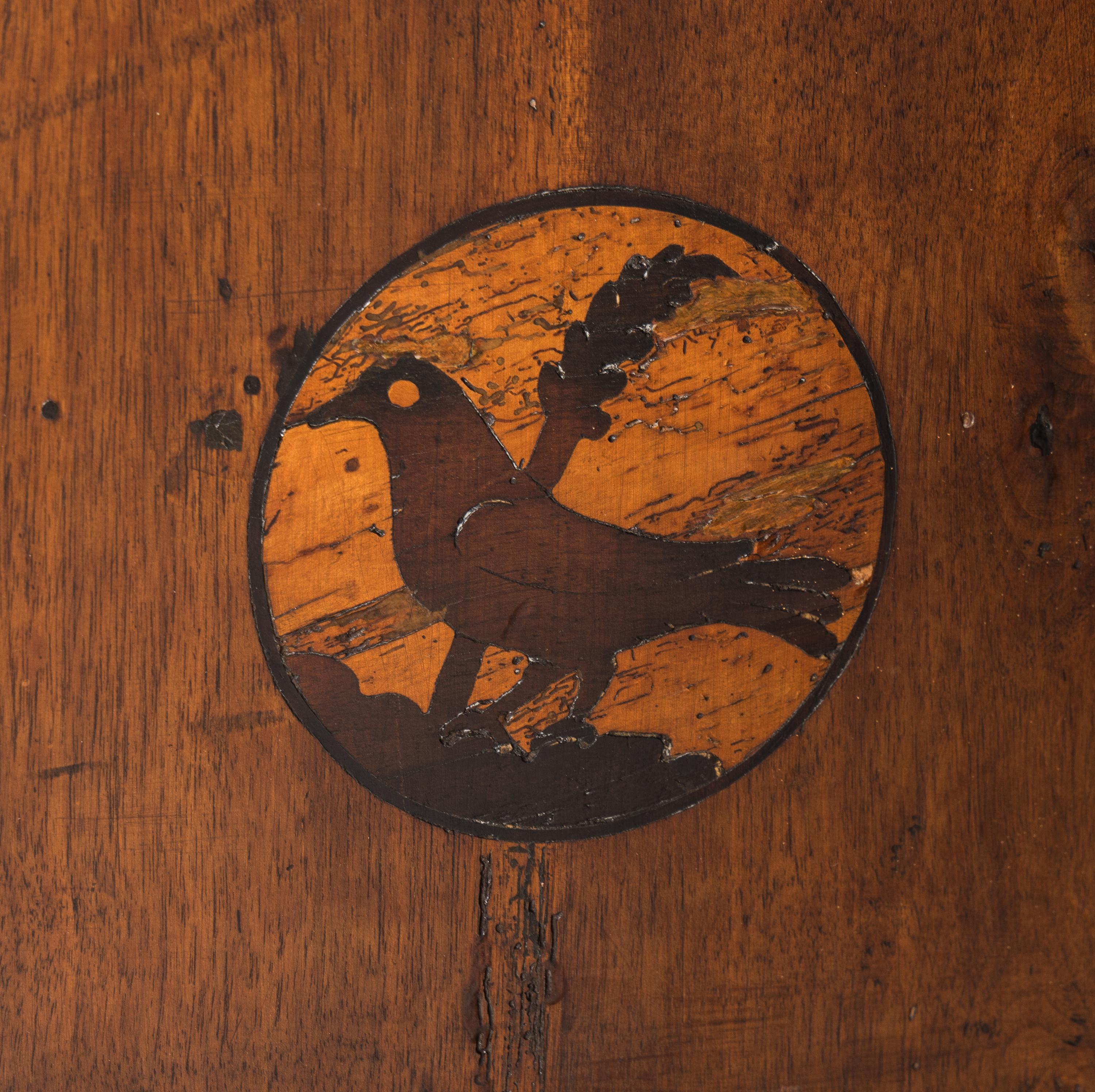 An Italian Baroque Marquetry and Part-Ebonized Bureau Chest