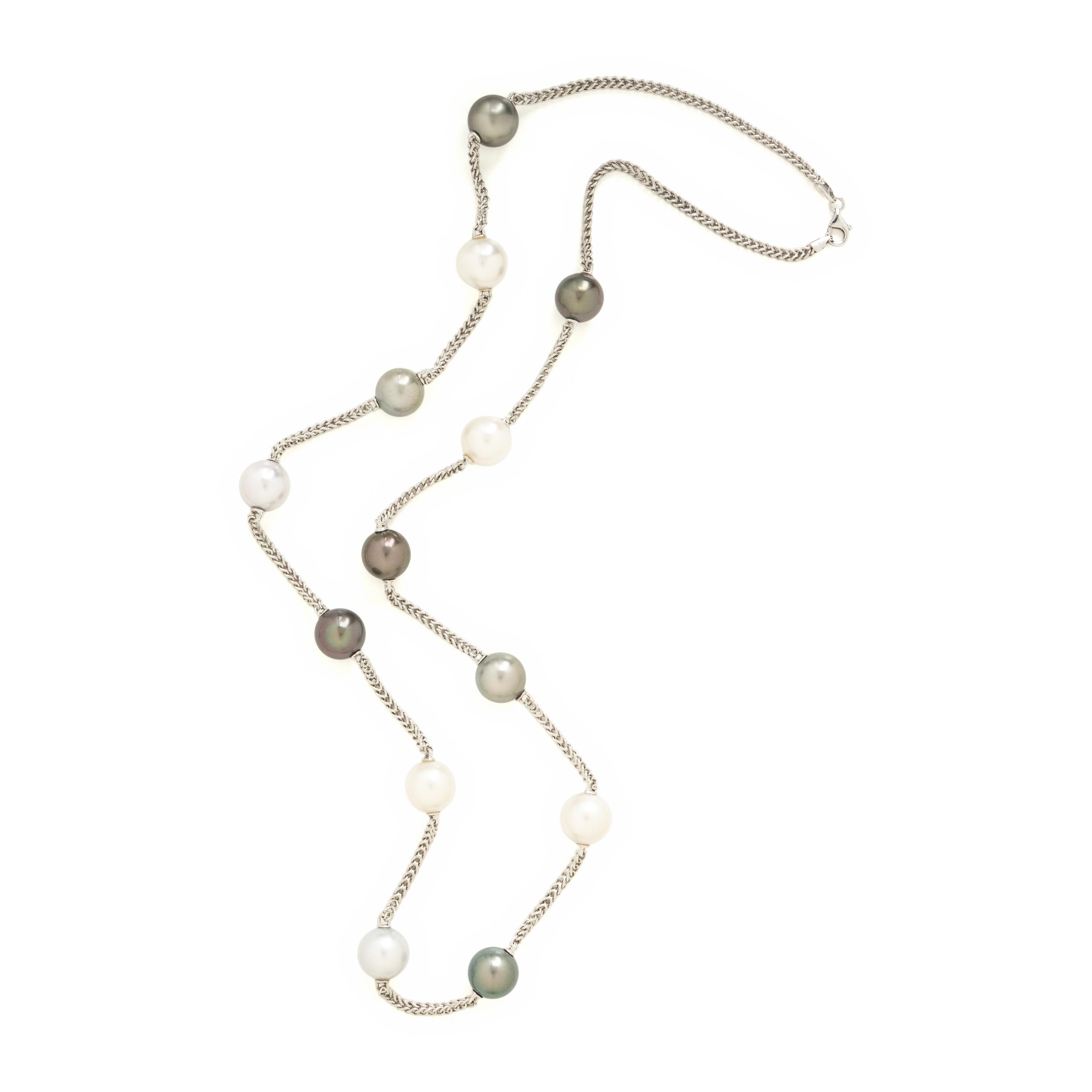 Yvel, Cultured Pearl and White Gold Necklace