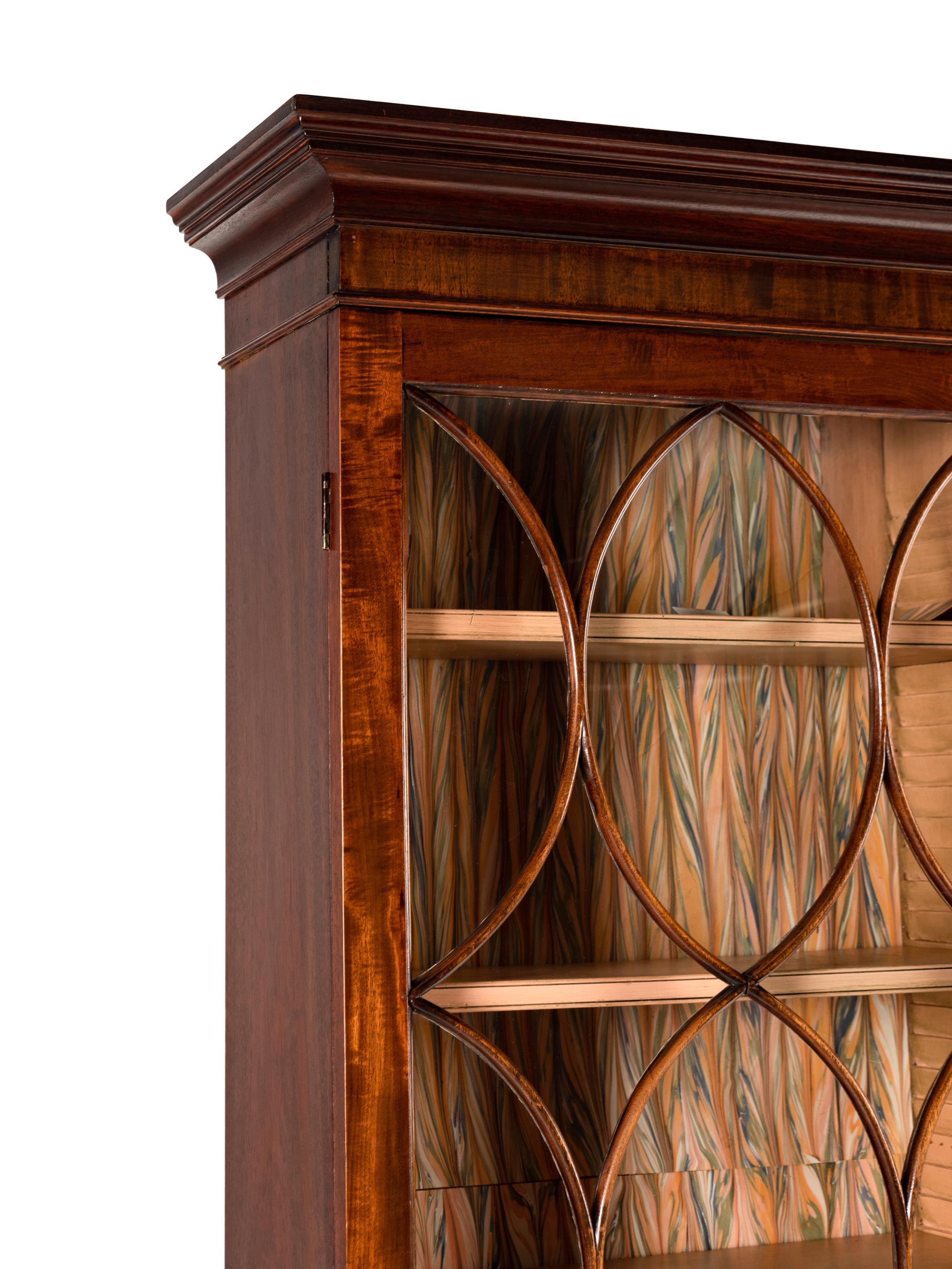 A George III Mahogany Bureau Bookcase
