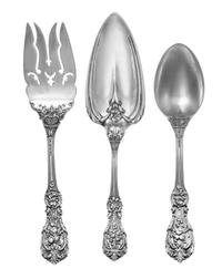 An American Silver Flatware Service, Reed and Barton, Taunton, MA, Francis I pattern, comprising: 14 dinner knives 14 butter spreaders