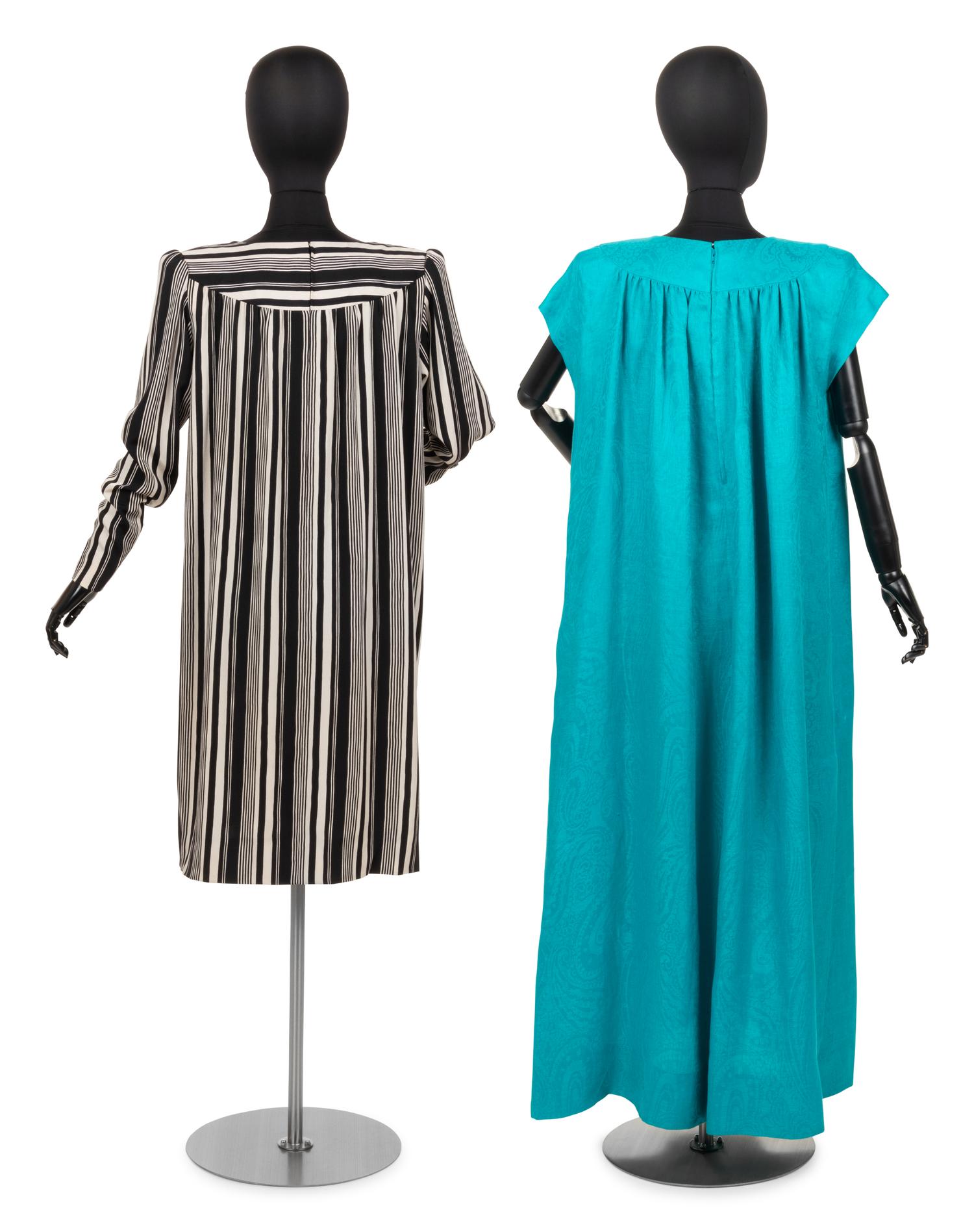 Two Givenchy Haute Couture Maternity Dresses, c.1984