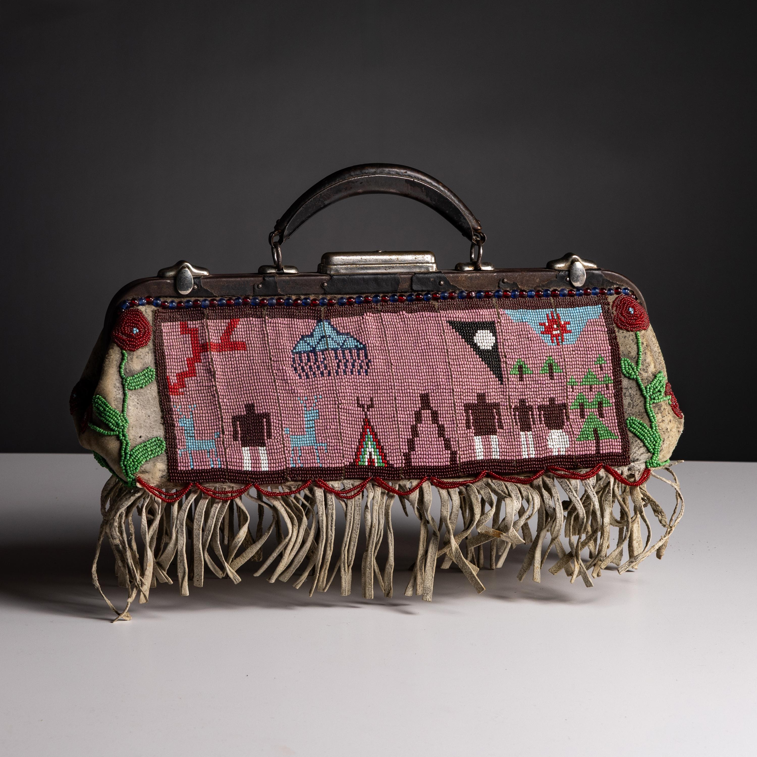 Plains Beaded Hide Doctor's Bag