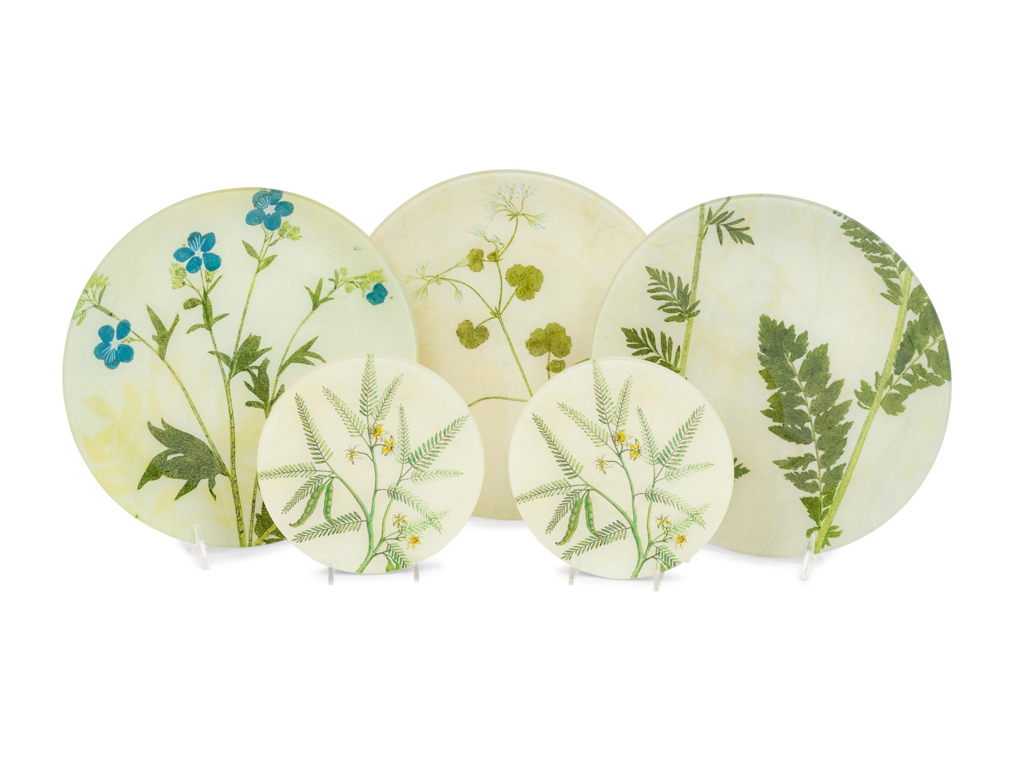 A John Derian Découpaged Dinner Service