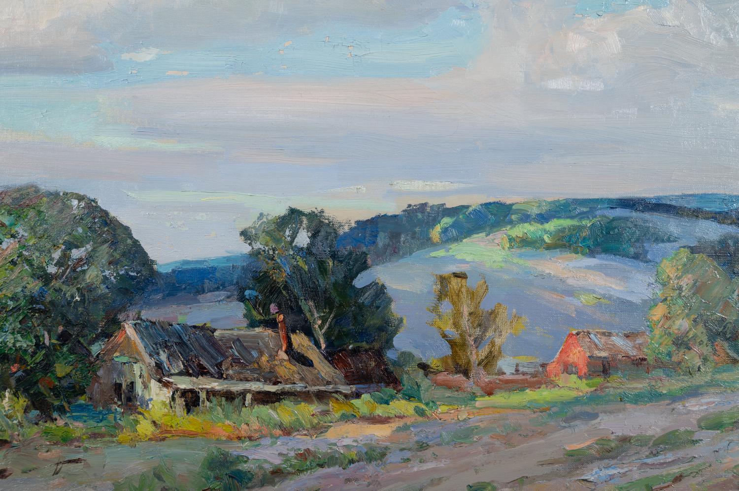 Farm with Clouds and Sky