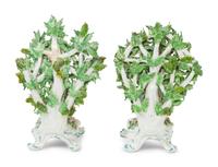 A Pair of Bow Porcelain Bocage Figurines