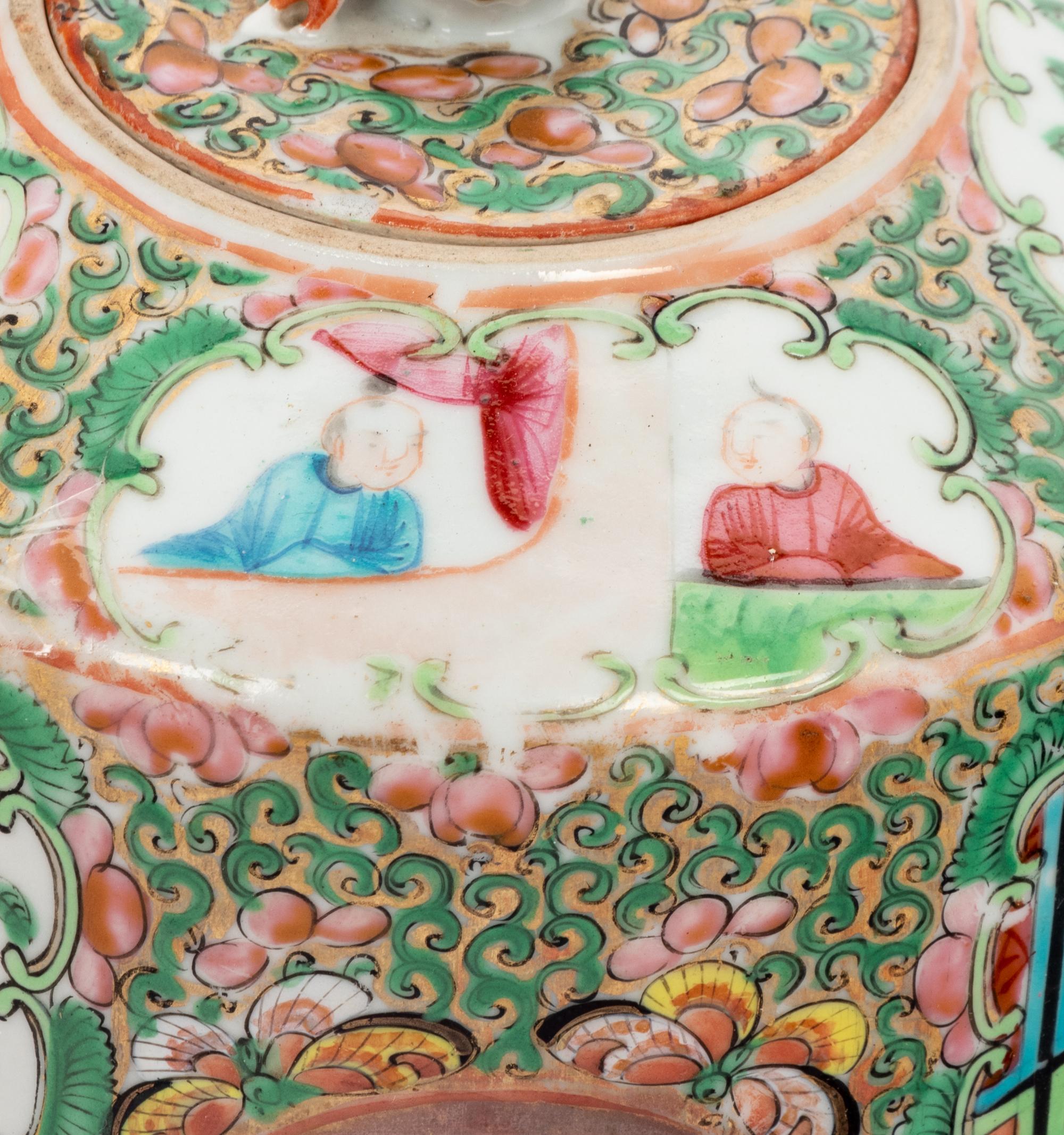 Two Chinese Export Porcelain Teapots