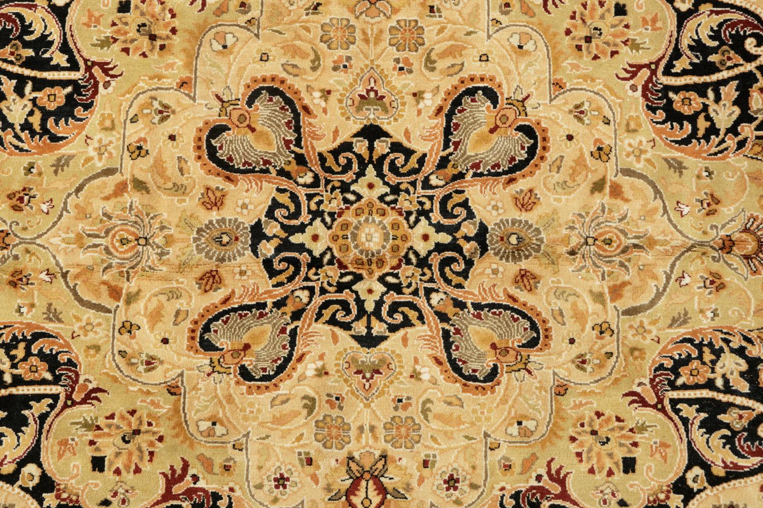 A Persian Style Circular Wool Rug