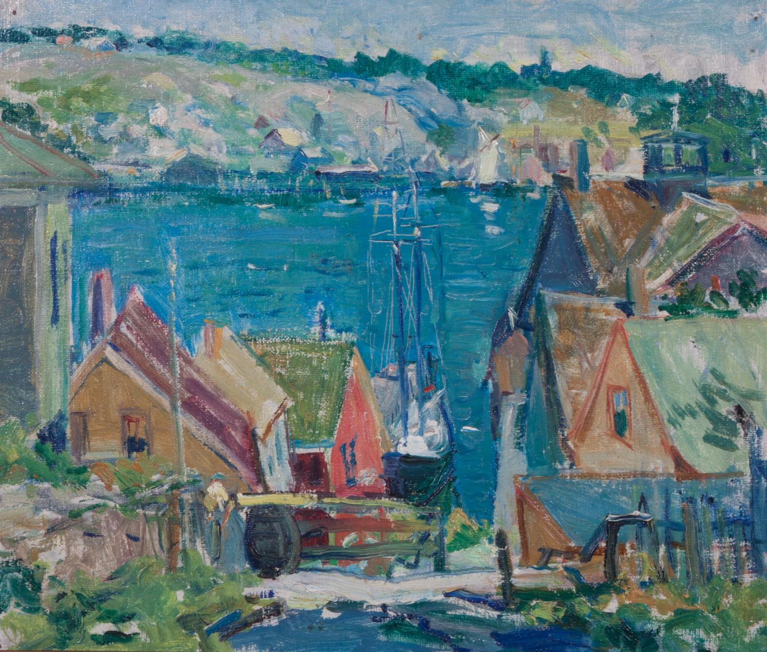 Thomas Barnett, (American, 1870-1929), Gloucester Harbor Scene
