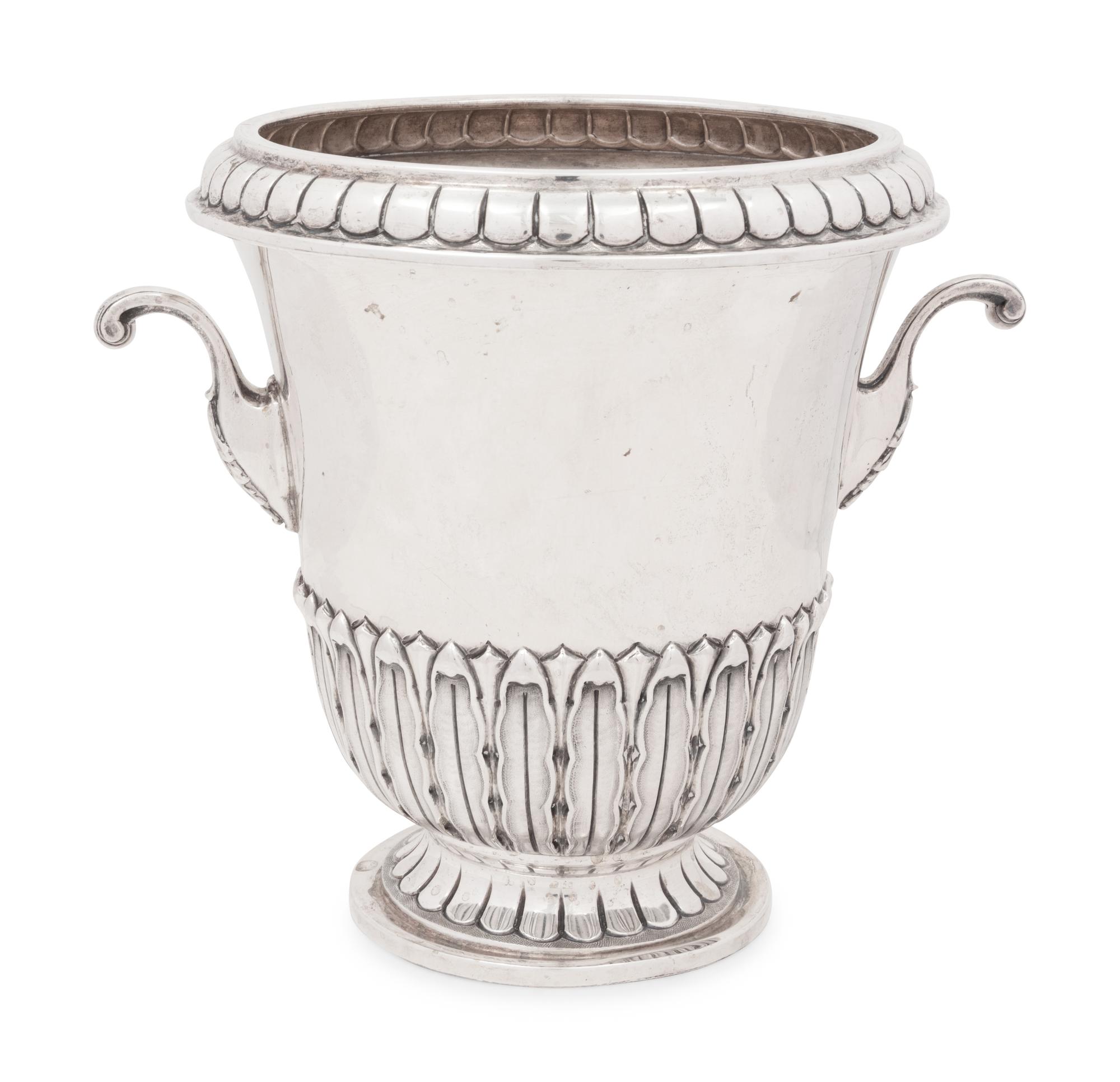 An Italian Silver Wine Cooler