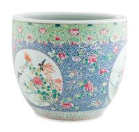 A Chinese Famille Rose Porcelain Fish Bowl