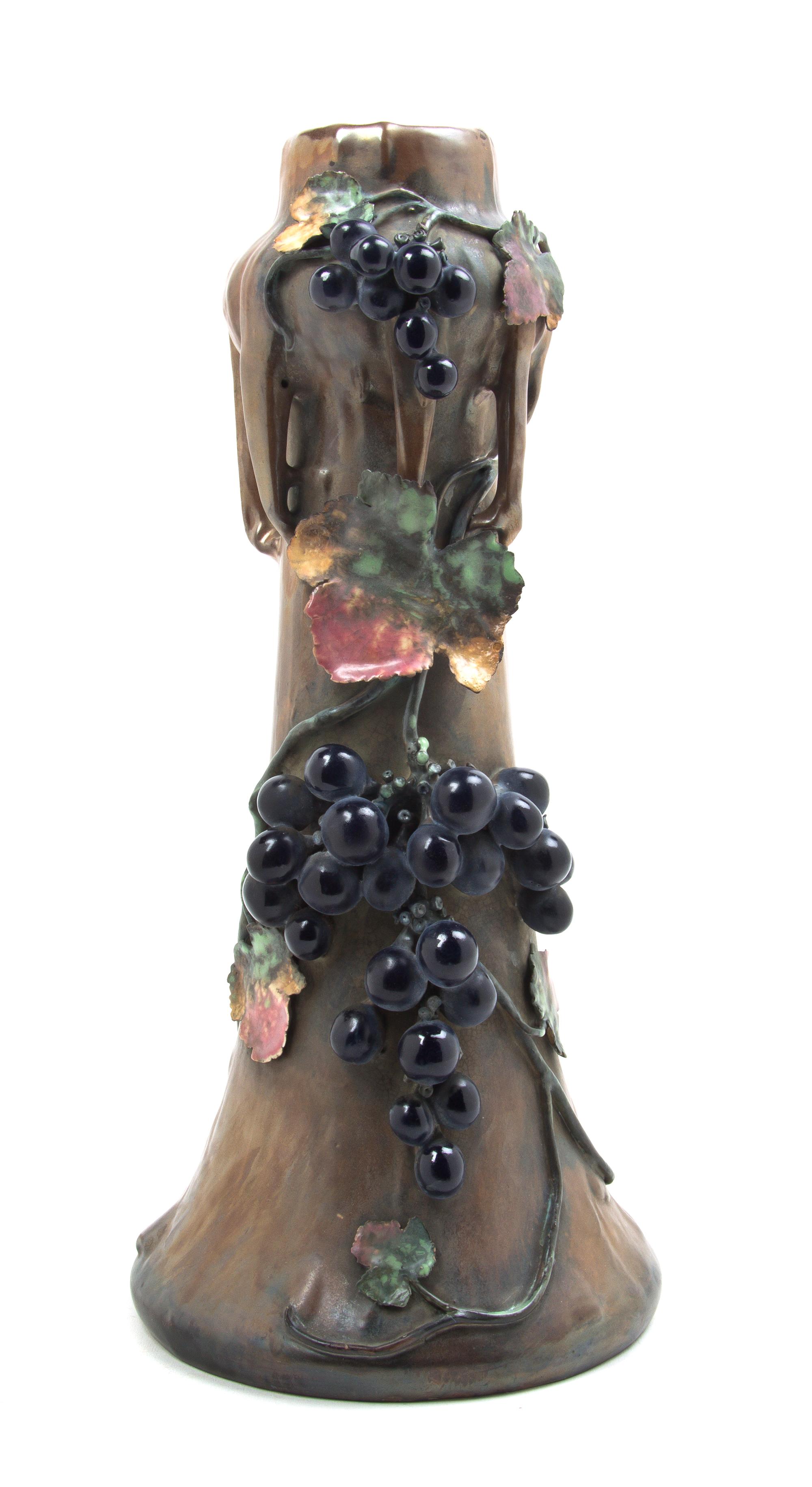 An Amphora Ceramic Vase, Edda, Height 16 3/4 inches.