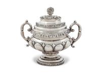 An American Coin Silver Large Sugar Urn — William Thomson, New York, Second Quarter 19th Century