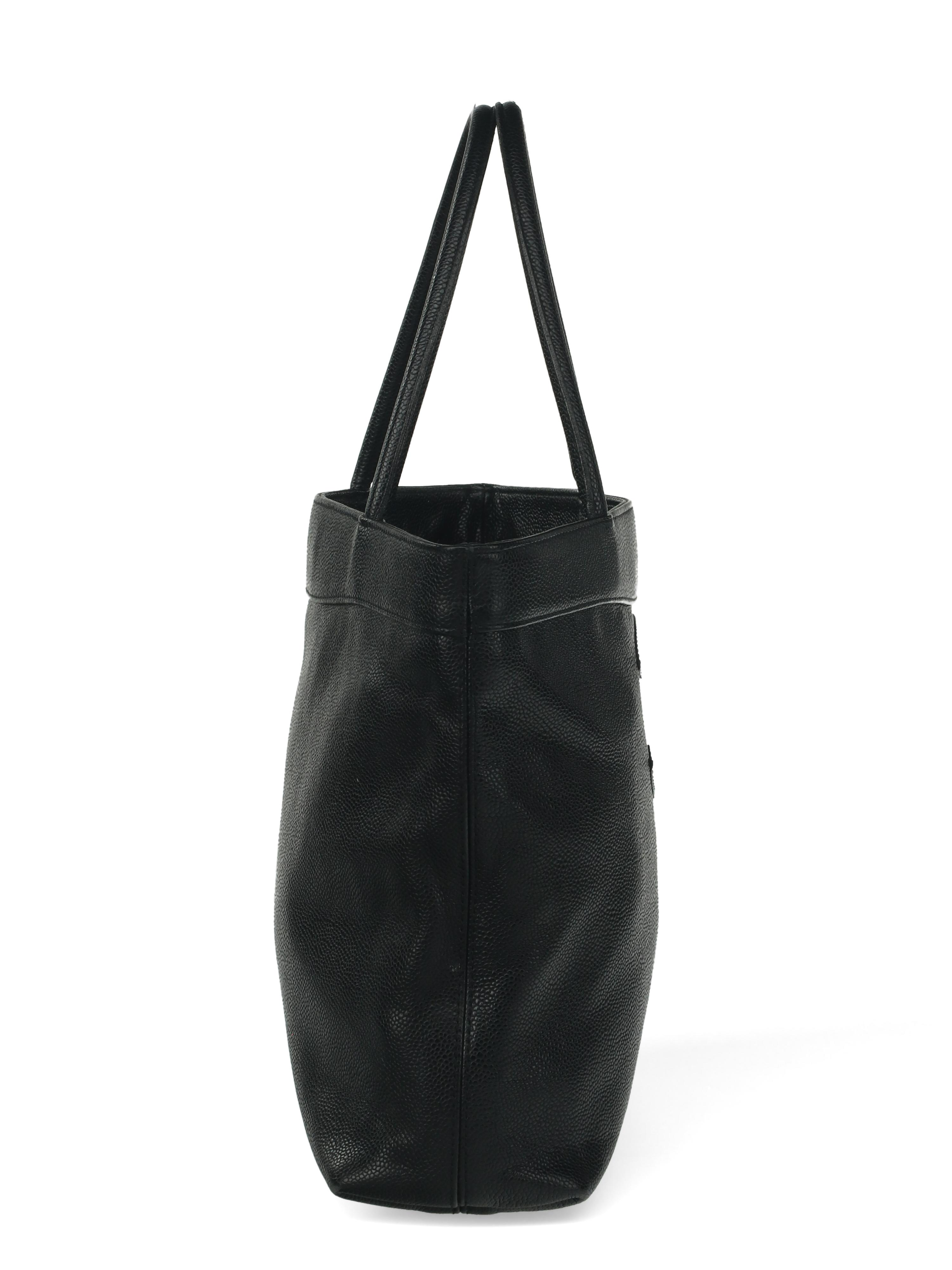 Chanel Tote in Black Caviar Leather
