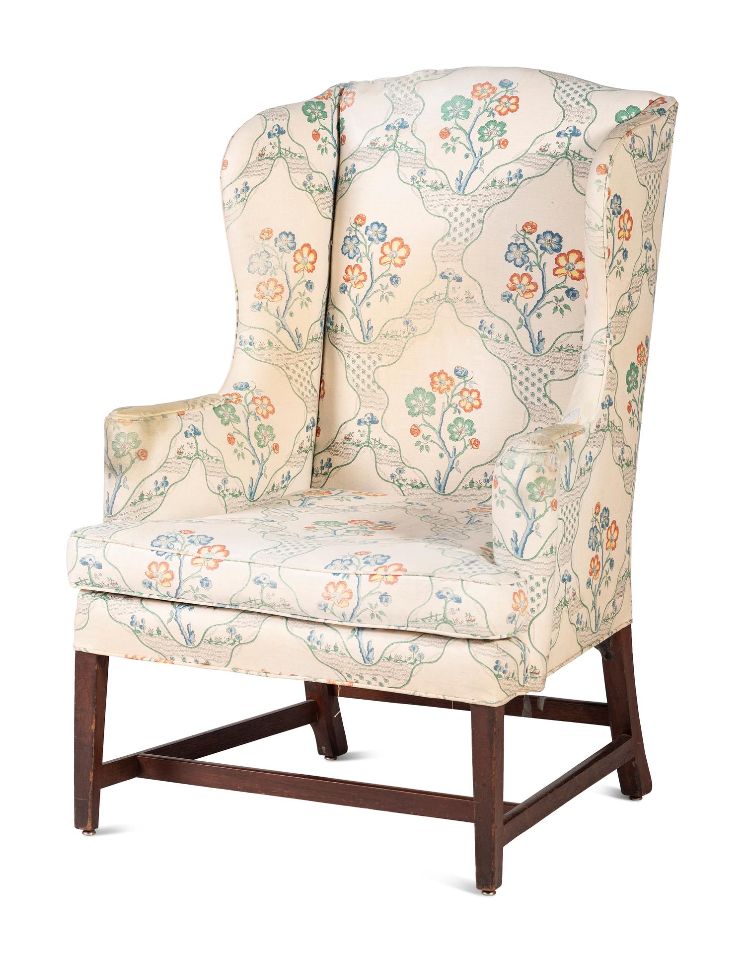 A George III Style Mahogany Easy Chair