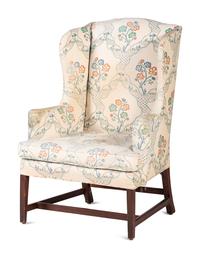 A George III Style Mahogany Easy Chair