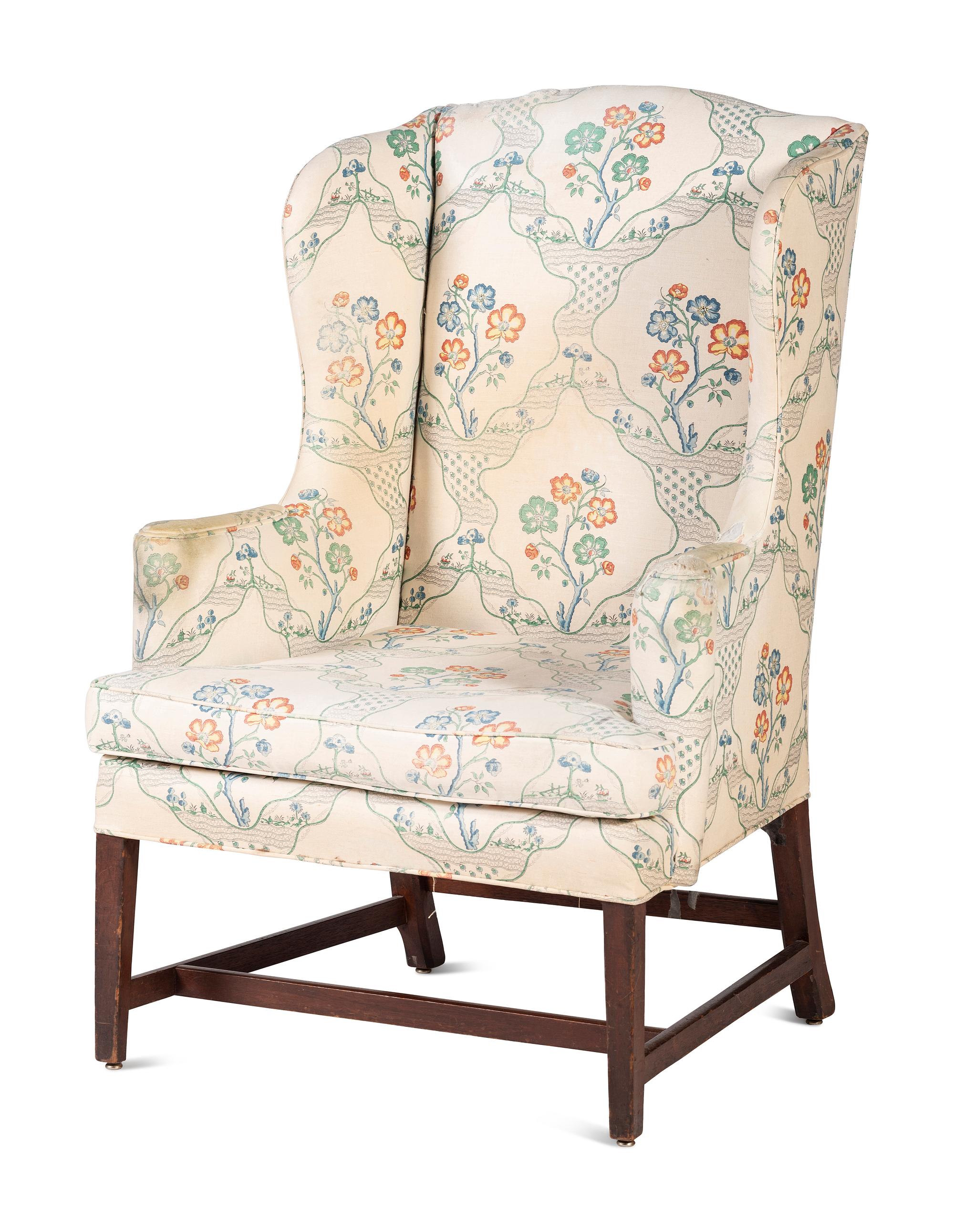 A George III Style Mahogany Easy Chair
